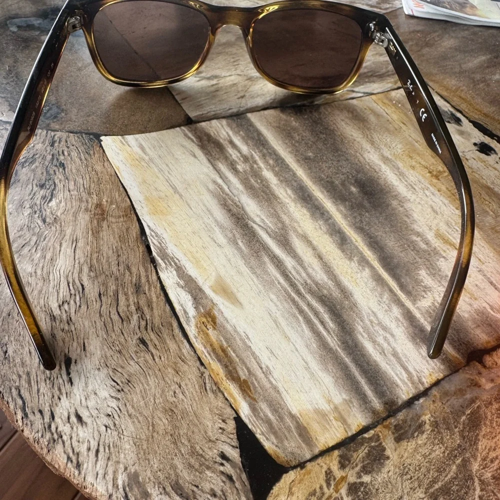 Ray-Ban Tortoise Sunglasses with Orange Case